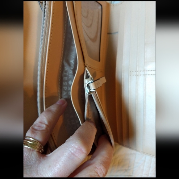 Original Kate Spade Large Blue Ostrich Leather Travel Wallet - Picture 11 of 12